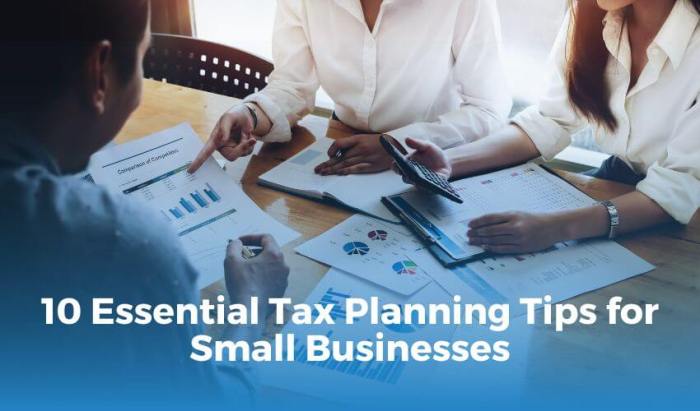 Tax planning business tips