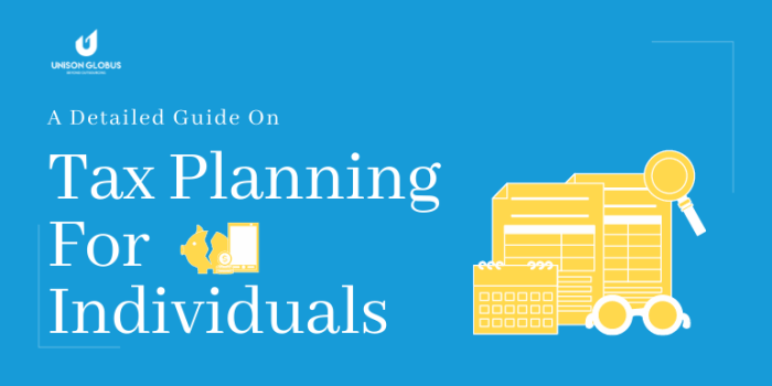 Planning tax individuals infographic
